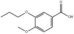 4-甲氧基-3-丙氧基苯甲酸 结构式