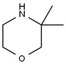 3,3-ジメチルモルホリン 化学構造式