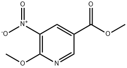 6-甲氧基-5-硝基烟酸甲酯, 59237-49-9, 结构式