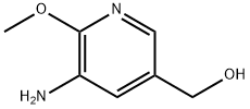 3-Pyridinemethanol,  5-amino-6-methoxy- Structure