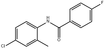 N-(4-氯-2-甲基苯)-4-氟苯甲酰胺,592471-25-5,结构式