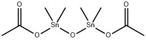 2,4-ジメチル-2,4-ビス(アセチルオキシ)-2,4-ジスタンナ-3-オキサペンタン 化学構造式