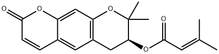 (7S)-7,8-ジヒドロ-8,8-ジメチル-7-[(3-メチル-2-ブテノイル)オキシ]-2H,6H-ベンゾ[1,2-b:5,4-b']ジピラン-2-オン