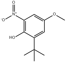 1-hydroxyl-2-tert-butyl-4-methoxy-6-nitrobenzene 结构式