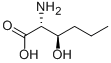 (2R,3R)-2-AMINO-3-HYDROXY-HEXANOIC ACID Structure