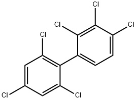 2,2',3,4,4',6'-ヘキサクロロ-1,1'-ビフェニル 化学構造式
