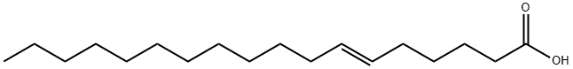 十八碳烯酸(反-6),593-40-8,结构式