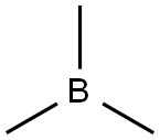トリメチルほう素 化学構造式
