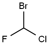 クロロフルオロブロモメタン 化学構造式
