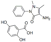 aminophenazone 2,5-dihydroxybenzoate Struktur