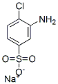 sodium 3-amino-4-chlorobenzenesulphonate Struktur
