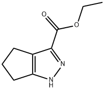 3-CYCLOPENTAPYRAZOLECARBOXYLIC ACID, 1,4,5,6-TETRAHYDRO-, ETHYL ESTER Struktur