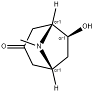 6-羟基托品酮, 5932-53-6, 结构式