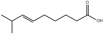 (6E)-8-メチル-6-ノネン酸 化学構造式
