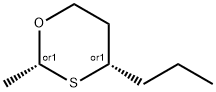 (2R,4S)-2-甲基-4-丙基-1,3-氧硫杂环己烷, 59323-76-1, 结构式