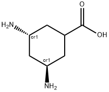 Cyclohexanecarboxylic acid, 3,5-diamino-, (1alpha,3alpha,5beta)- (9CI) Struktur