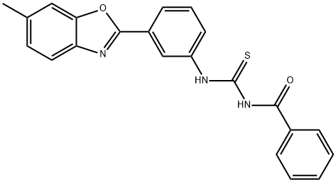 Benzamide, N-[[[3-(6-methyl-2-benzoxazolyl)phenyl]amino]thioxomethyl]- (9CI)|