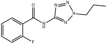 Benzamide, 2-fluoro-N-(2-propyl-2H-tetrazol-5-yl)- (9CI) Structure