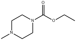 4-メチルピペラジン-1-カルボン酸エチル 化学構造式