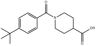1-(4-tert-butylbenzoyl)piperidine-4-carboxylic acid Struktur