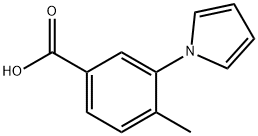Benzoic acid, 4-methyl-3-(1H-pyrrol-1-yl)- (9CI) Structure