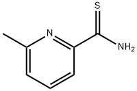 6-甲基吡啶-2-硫代甲酰胺,5933-30-2,结构式