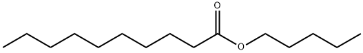 デカン酸アミル 化学構造式