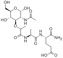 AC-ムラミル-ALA-GLU-NH2 化学構造式