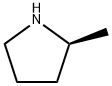 (2S)-2-メチルピロリジン 化学構造式