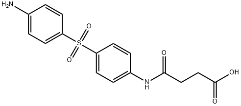 4-[[4-[(4-aminophenyl)sulphonyl]phenyl]amino]-4-oxobutyric acid Structure
