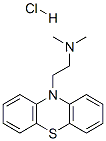 N,N-ジメチル-10H-フェノチアジン-10-エタンアミン·塩酸塩 化学構造式