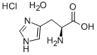 L-ヒスチジン塩酸塩一水和物 化学構造式