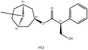 ヒヨスチアミン 塩酸塩 化学構造式