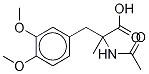 N-乙酰-D,L-Α-甲基多巴二甲醚, 5934-66-7, 结构式