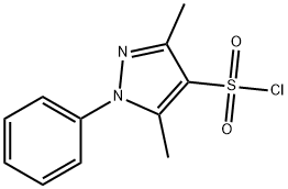 3,5-二甲基-1-苯基-1H-吡唑-4-磺酰氯 结构式