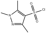 1,3,5-トリメチル-1H-ピラゾール-4-スルホニルクロリド 化学構造式