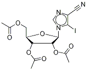 5-Iodo-1-(2’,3’,5’-tri-O-acetyl--D-ribofuranosyl)-imidazo-4-carbonitrile, 59354-00-6, 结构式
