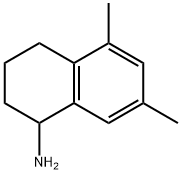 5,7-DIMETHYL-1,2,3,4-TETRAHYDRO-NAPHTHALEN-1-YLAMINE 化学構造式