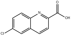 6-クロロキノリン-2-カルボン酸 化学構造式