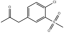 1-(4-chloro-3-(Methylsulfonyl)phenyl)propan-2-one,593960-75-9,结构式
