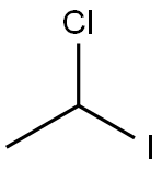 1-氯-1-碘-乙烷 结构式