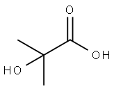2-Hydroxyisobutyric acid Struktur