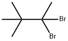 3,3-ジブロモ-2,2-ジメチルブタン 化学構造式