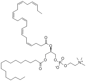 パルミトイルドコサヘキサエノイルホスファチジルコリン 化学構造式