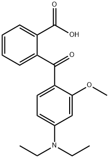o-(4-Diethylamino-2-methoxybenzoyl)benzoic acid Struktur