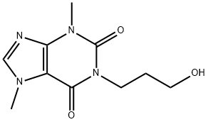 1-(3-Hydroxypropyl)-3,7-dimethyl-1H-purine-2,6(3H,7H)-dione Struktur