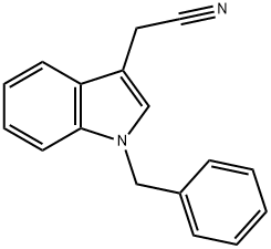 1-benzyl-3-indolylacetonitrile Structure