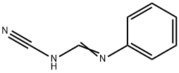 N-シアノ-N'-フェニルホルムアミジン 化学構造式