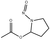 alpha-acetoxy-N-nitrosopyrrolidine Struktur