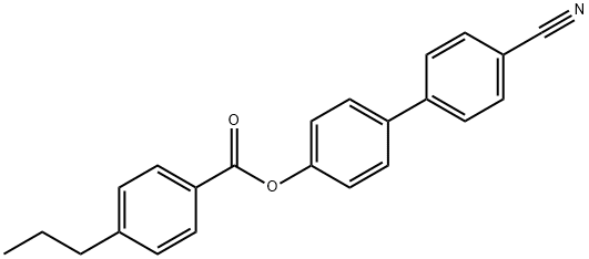 4'-丙基苯甲酸 4-氰基联苯酯,59443-79-7,结构式
